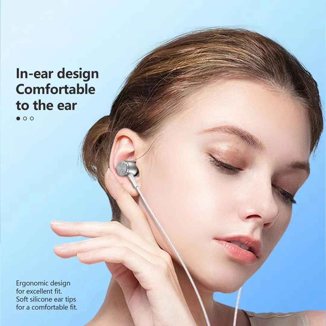 Runixx TYPE C All-Metal Bass - Heavy Music Wired Headset (White, In the Ear)