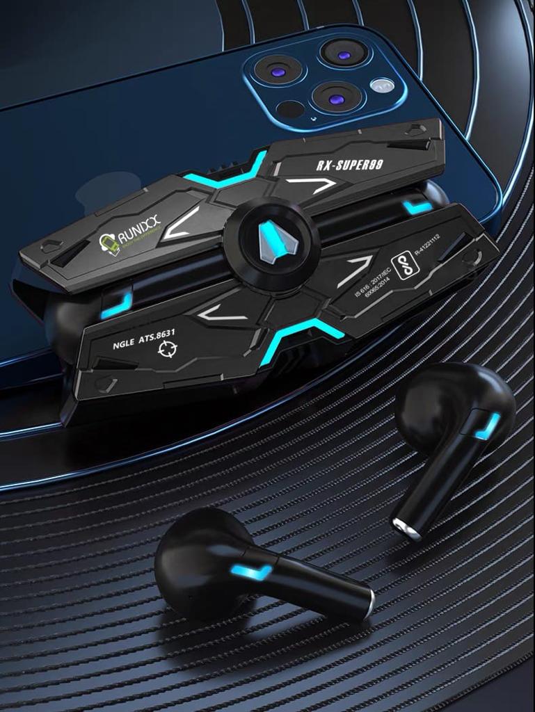 Runixx Wireless Gaming Earbud Warship Design Bluetooth Gaming Headset